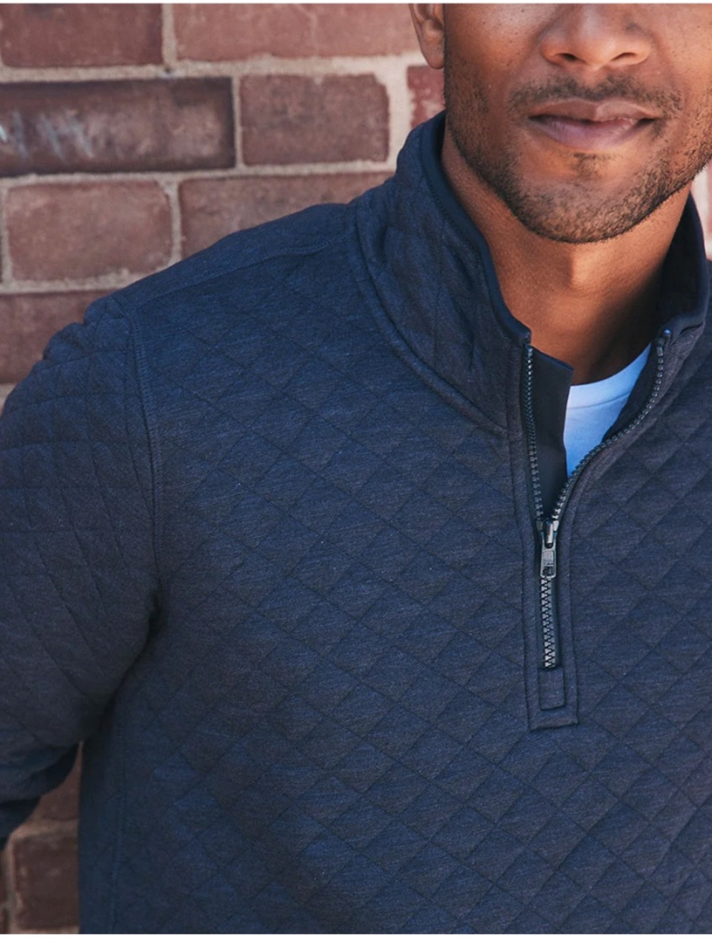 MARINE LAYER Corbet Quilted Half-Zip Pullover Sweatshirt NWOT/sz XL